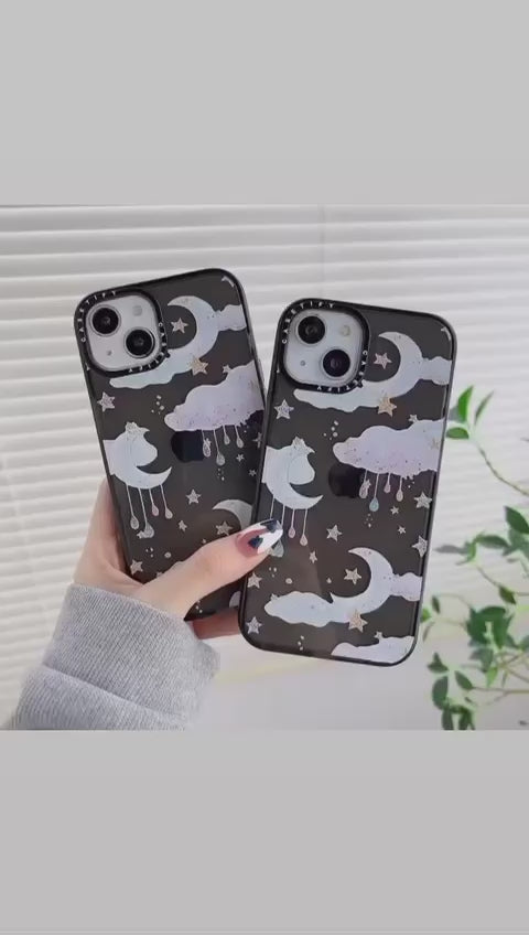 Moon Candy Cotton Impact Design Clouds Pattern Cute Aesthetic Case